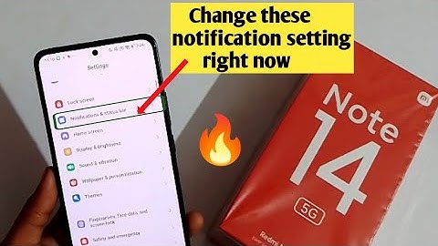 Redmi Note 14 5G Notification Status Bar setting 🤯 | Top Notification setting | Tips and Tricks