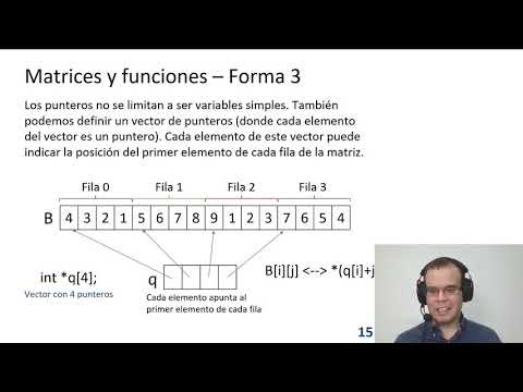 Punteros en C - Matrices y punteros