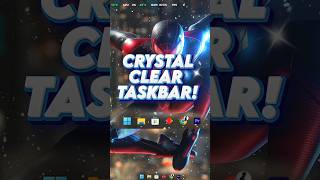 How I Made My Taskbar Transparent 💻🔥 #shorts #viral