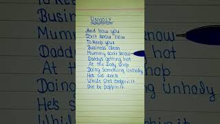 Unholy  Song By  Kim Petras And Samsmith songs songs viralyoutubeshorts