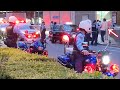 【逮捕直前!?警官集結! 】パトカー3台と青バイ2台がサイレンを唸らせて大移動する光景は鳥肌必至！重要人物(?)の男はなぜかタクシーで移動することに。。。