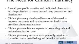 AAPS Trans 6.1 How does Translational Science affect the Pharmacist?: McCune