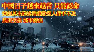 中國日子越來越苦，只能認命！突如其來的冰雹讓貴州人措手不及，農田受損，城市癱瘓#冰雹#暴雨#大風