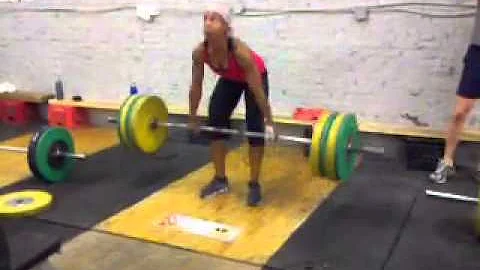 Bootcamp: Tabitha Porter 120kg deadlift x5 reps!