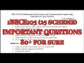 Fundamentals of Electronics and Communication, Important questions, 1BECE105, 25 scheme, 1st sem.