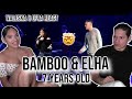 Waleska  efra react to bamboo with elha nympha  7 years old live