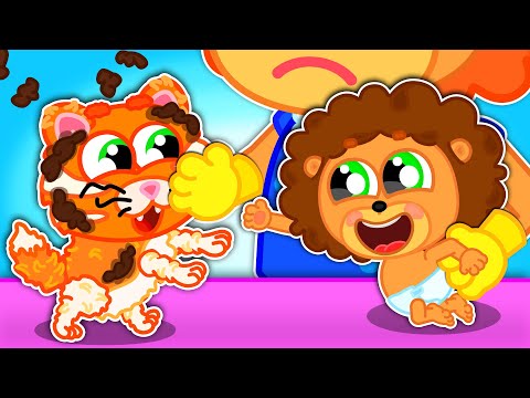 Маша и Леопольд. Купание котенка - Мультик для детей - Lion Family на русском