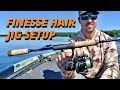 Finesse hair jig setup rodreelline  bob downey