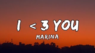 Marina - I 3 You Lyrics