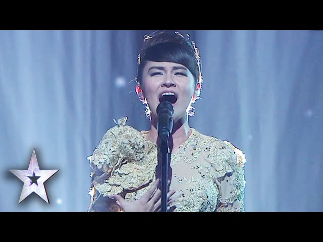 Golden Girl Gerphil Covers The Impossible Dream | Asia’s Got Talent Grand Final 1 class=