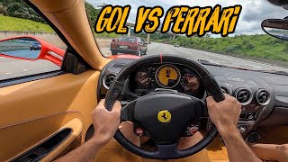 VW GOL TURBO ME DESAFIOU DE FERRARI V8!!😈 ACELEREI TUDO!!