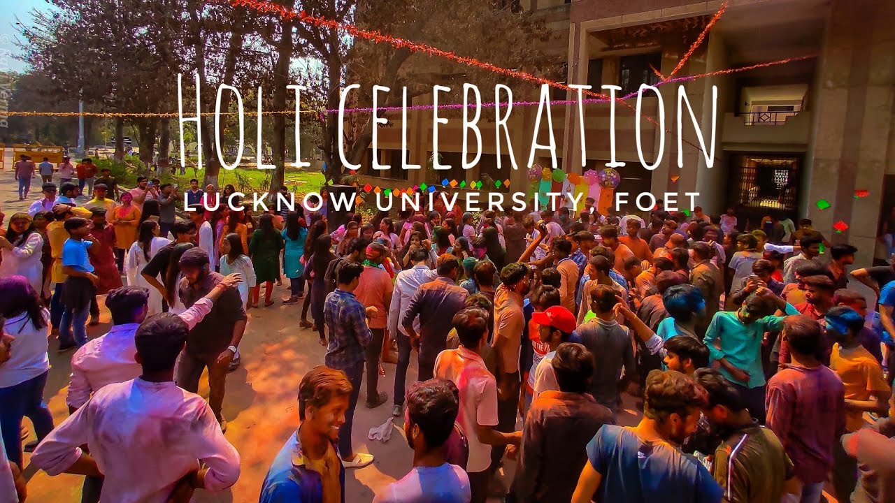 Holi at Lucknow University | @lkouniv_official IFOET|Celebrations |VLOG #lucknowuniversity #holi