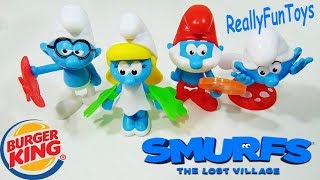 Smurfs The Lost Village Kids Meal Toys - Burger King 2017