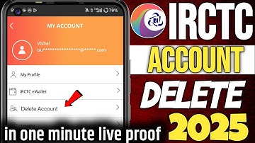 irctc account delete kaise kare2025 | how to delete irctc account 2025