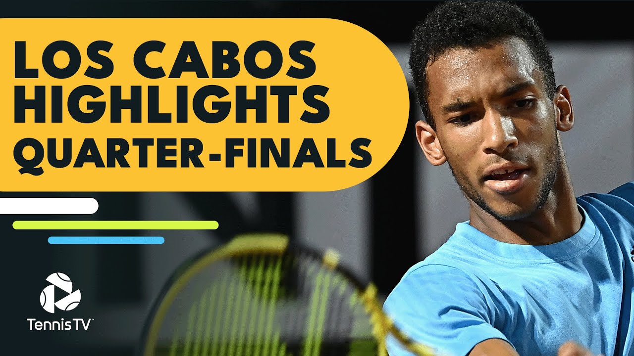 Auger-Aliassime Faces Johnson; Medvedev and Norrie In Action Los Cabos 2022 Quarter-Final Highlights