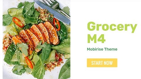 Mobirise Food Website Template | GroceryM4