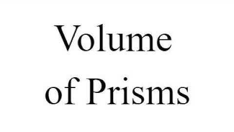 Gr8 Math - 603 - Volume of Prisms