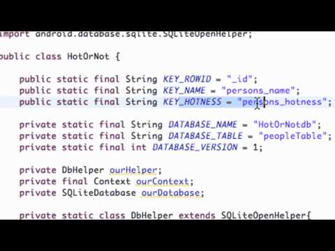 Android Application Development Tutorial   114   Creating SQLite Database