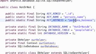 Android Application Development Tutorial   114   Creating SQLite Database