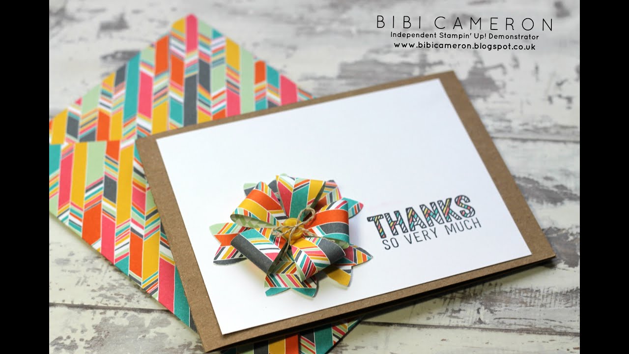 How to make paper bows with Bow builder punch by Stampin' Up! - YouTube