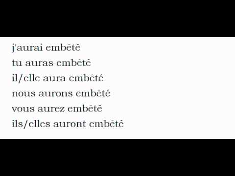 Conjugaison visuelle # Verbe = Embêter =