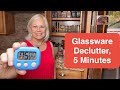 Kitchen Glasses Declutter, 5 minutes with Me | 5-Minute Friday