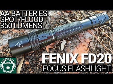 FENIX FD20 Focus Flashlight: Very Versatile, AA Batteries, Spotlight/Floodlight, 350 Lumens