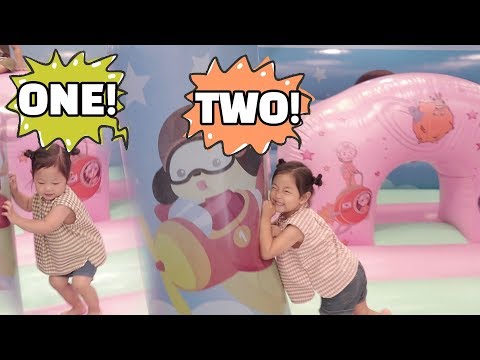 오랜만에 키즈카페놀이 기차 타봐요! 키즈파크 에어바운스 붕붕 모모