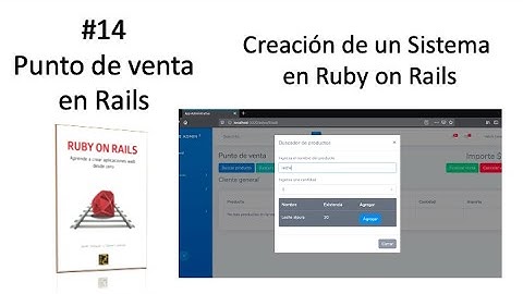 Punto de venta en Rails | Creación de un sistema administrativo en Ruby on Rails.