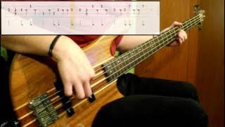 Red Hot Chili Peppers - Around The World (Bass Cover) (Play Along Tabs In Video)
