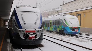 TRENI E NEVE ALLA STAZIONE DI TRENTO: TRENI STORICI, EUROCITY E ALTRO!