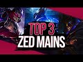 Top 3 zed mains montage  best of zed99 aiye laceration