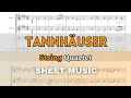 Wagner - Tannhäuser (Overture) | String Quartet (Sheet Music/Full Score)