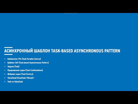 Видео: Асинхронное программирование на C# (блок 2)