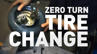 Zero Turn Tire Change By Hand