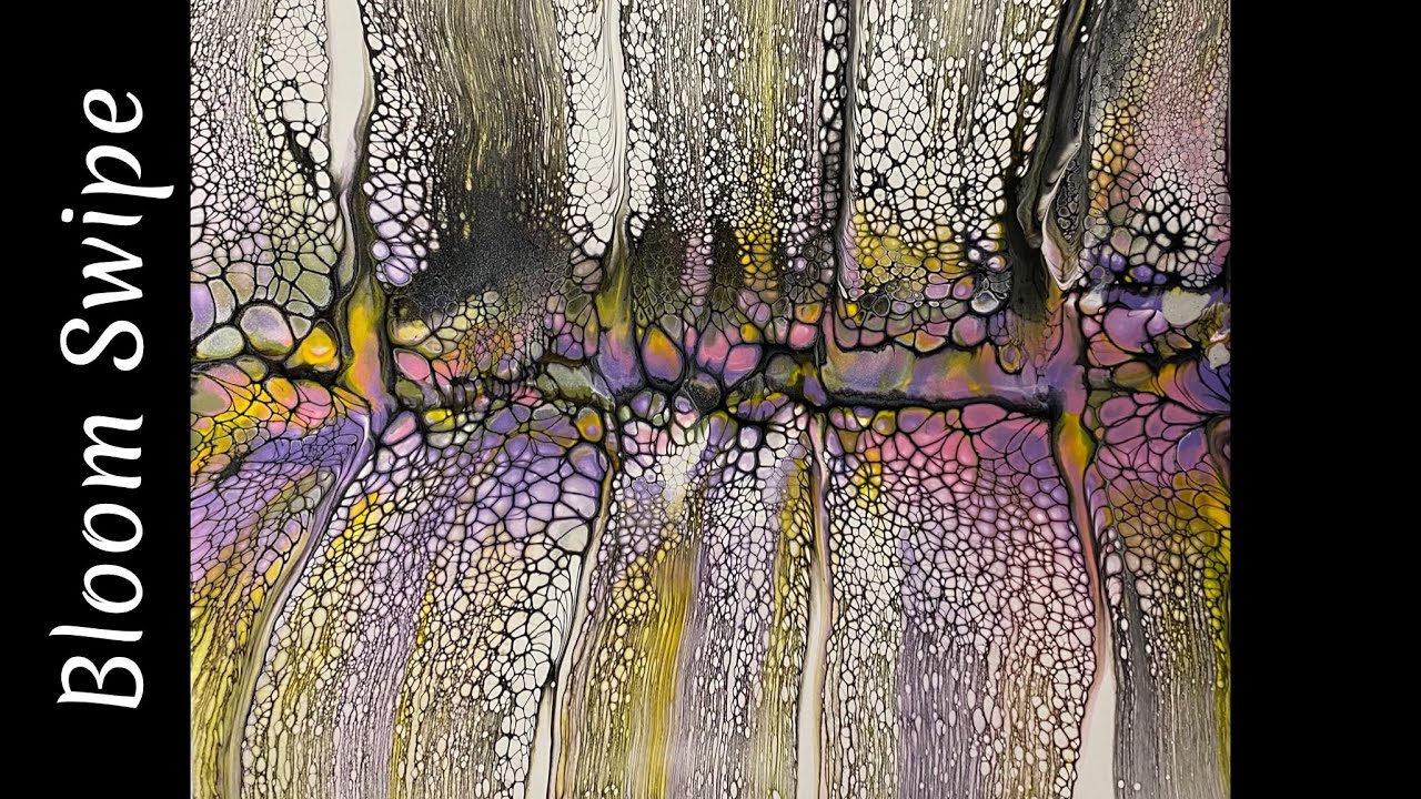 (679) AWESOME Bloom Swipe Technique, Acrylic Paint Pouring - YouTube