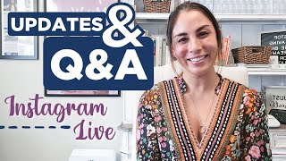 Life Updates Qa Instagram Live