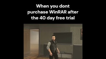 The WinRAR free trial has ended, along with your existence.