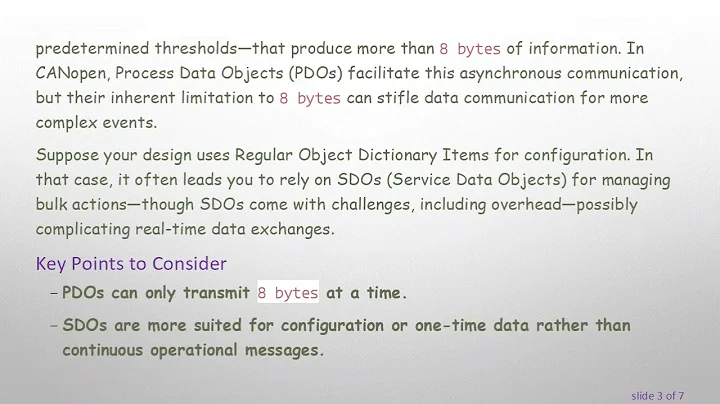 Sending Events in CANopen: A Guide to Handling More than 8 Bytes of Data