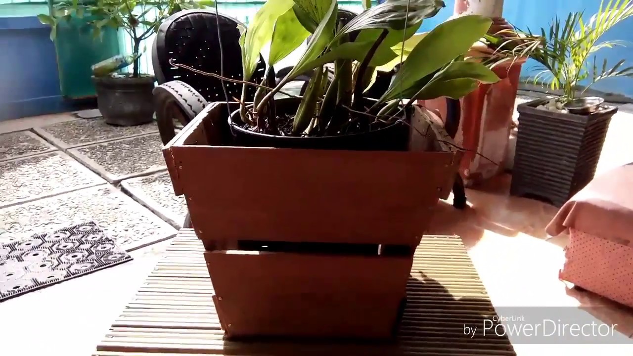 Membuat Pot  Bunga  Dari  Kayu  Bekas Creatify YouTube