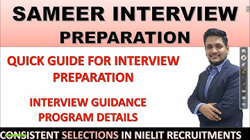 SAMEER SCIENTIST B INTERVIEW GUIDANCE PROGRAM (IGP) | INTERVIEW PREPARATION (2023)
