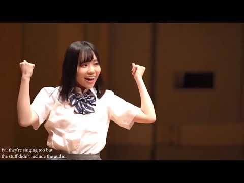 Sayurin and Nagi chan dancing to Mirai no Bokura wa Shiteru yo