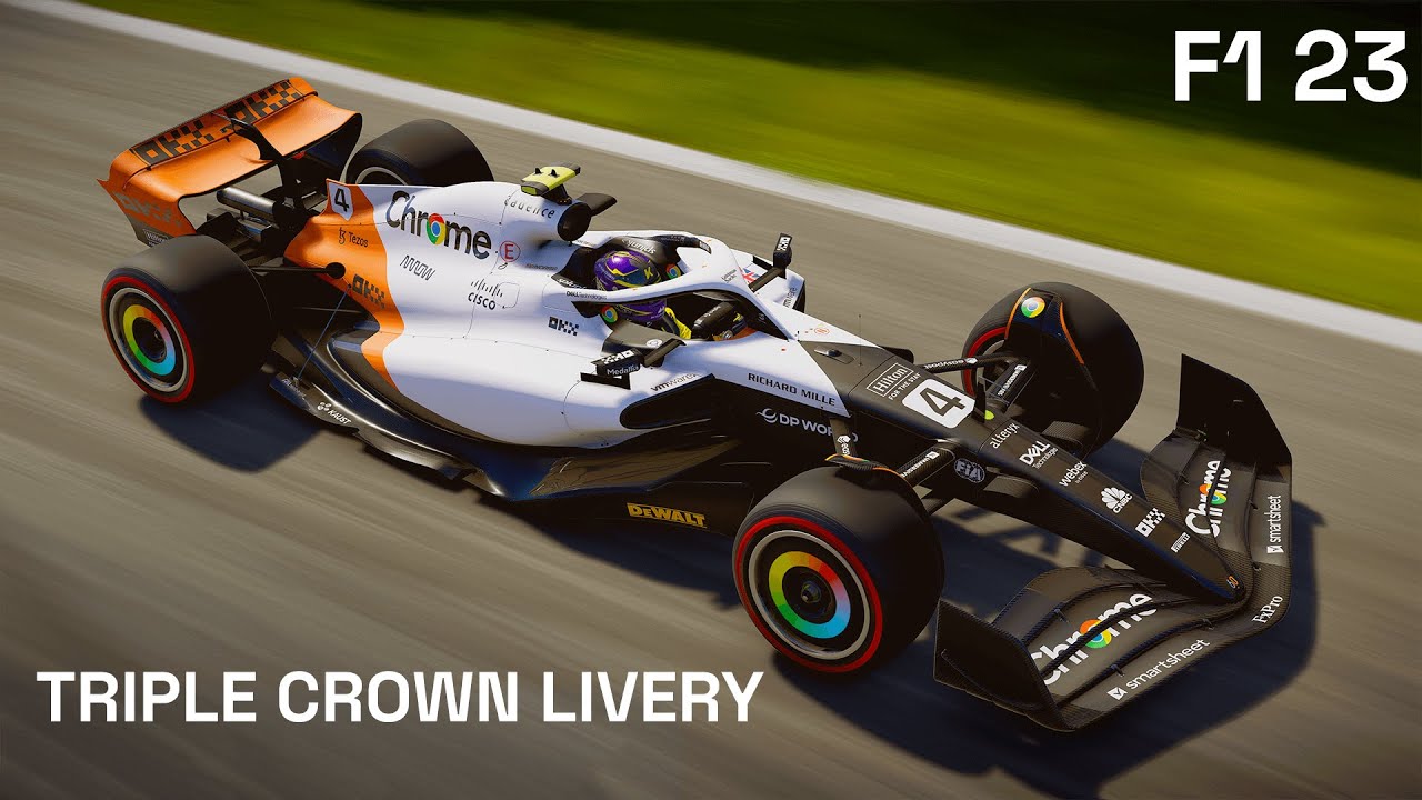 UNLOCKING THE NEW TRIPLE CROWN LIVERY ON F1 23 (MAX DIFFICULTY) - McLaren  Anniversary Event 