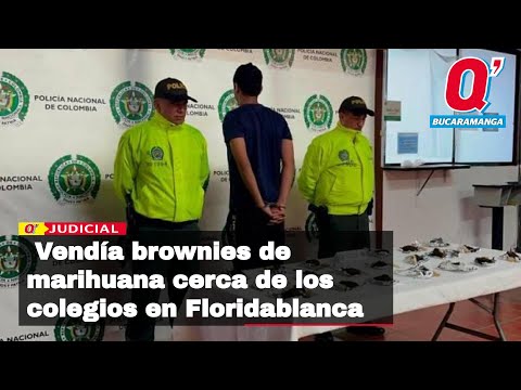 Vendía brownies de marihuana cerca de los colegios en Floridablanca y un juez lo dejó libre