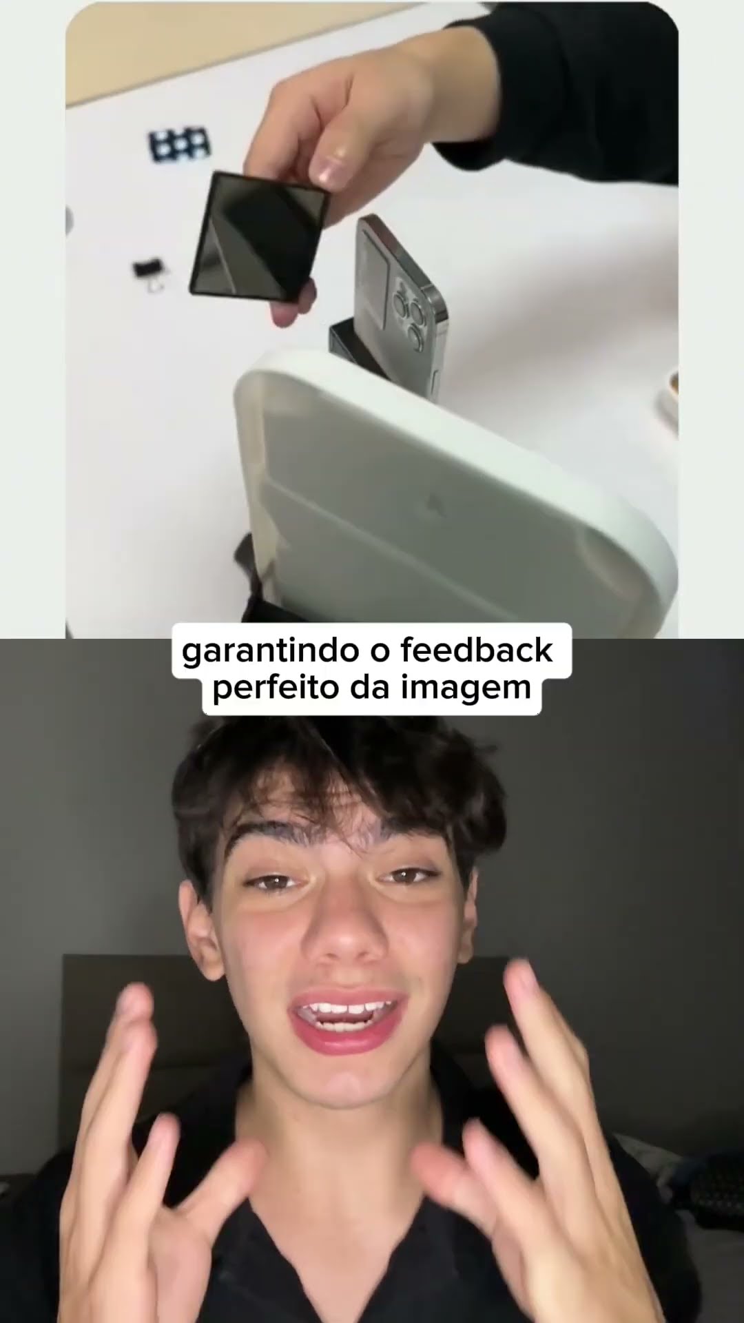 Técnica de micro espelhos pra gravações sem errar o foco! Usaria essa ideia na sua casa? ??