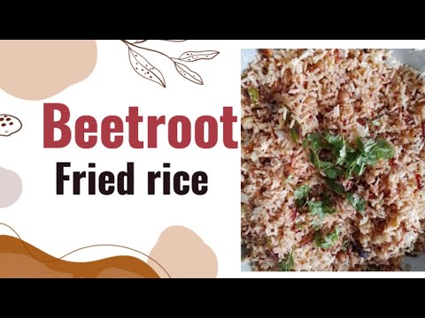 Beetroot fried rice recipe || find recipe in telugu||fried rice recipe