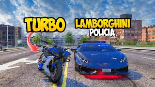 Rescate Un Lamborghini Turbo al Policía Mas Peligroso de la Ciudad 😱Gta Rp