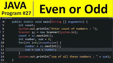Java Program #27 - Check Whether Entered Number is Even or Odd in Java