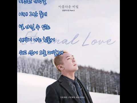 양정승  ➿  아름다운 비밀 (불멸의 사랑 2)    (가사)
