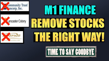 M1 Finance Removing Stocks From Your Portfolio or Pie - Without Auto Reinvesting!